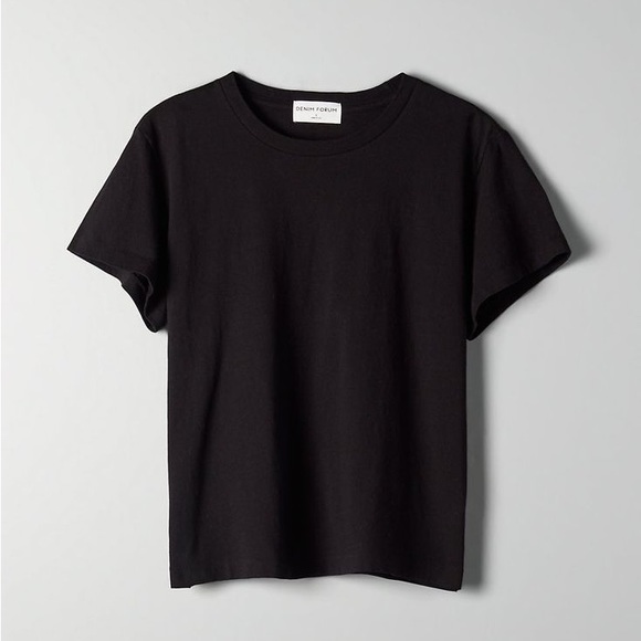 NWOT Aritzia Denim Forum Yoko Classic Tee - Picture 4 of 5